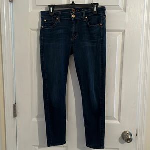 7 jeans cropped skinny jeans size 29